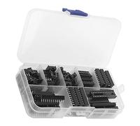 Aramox Zócalos IC en Línea 6 8 14 16 18 20 24 28 Pines Zócalo Dip para Estudiantes Universitarios Ingenieros Técnicos, Reemplazo de Cantidad Abundante y Larga Vida útil, Compacto y Portátil,