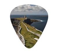 Aran Islands - Púas de guitarra estampadas, juego de 12 piezas con 3 grosores diferentes, adecuadas para guitarra eléctrica y acústica