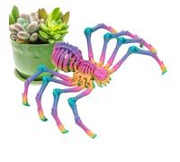 Araña articulada, de araña inquieto, figuras de araña falsas articuladas, juguetes de escritorio para aliviar el estrés, de escritorio para adultos, araña móvil 3D