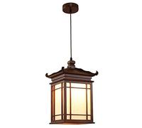 Araña de araña, lámpara colgante estilo chino clásico antiguo de madera maciza tipo de madera colgante pequeña corredor corredor balcón de balcón porche patio de estilo chino e27 lámpara suspendida
