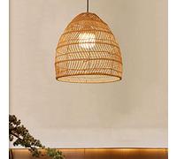 Araña De Bambú De Estilo Chino Lámpara Colgante De Bambú Tejida A Mano Lámpara Colgante De Ratán De Mimbre Japonés De Ratán Candelabros De Mimbre Creativos Para El Hogar Lámpara De Techo De Comedor