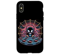 Araña DJ Música Animal En Acción Carcasa para iPhone X/XS