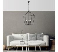 Araña Fulgor negra | Carcasa de metal | IP20