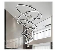 Araña Moderna, Modern Simple Living Room Chandelier Indoor Lighting Ceiling Lamp Hanging Light led Chandeliers for lightin(6 Rings Small,Warm)