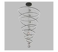 Araña Moderna, Modern Simple Living Room Chandelier Indoor Lighting Ceiling Lamp Hanging Light led Chandeliers for lightin(7 Rings Small,Remote)