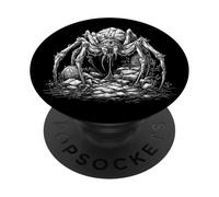 Araña Monstruosa Esqueleto Horror Arte Oscuro PopSockets PopGrip Adhesivo