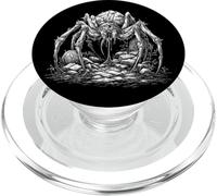 Araña Monstruosa Esqueleto Horror Arte Oscuro PopSockets PopGrip para MagSafe