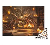 Araña Monstruosa Gigante Puzzle de 1000 Piezas Puzzle para Adultos Calabozo Misterioso Antiguo Escena Nocturna Relajación Set de Puzzle 1000 Piezas Regalo Familiar 52x38cm/1000pcs