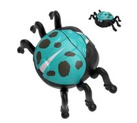 Araña realista - Modelo de acrobacias magnéticas | 10,5 x 6 x 4 cm araña eléctrica teledirigida para niños niñas escuela guardería función de escalada en la pared, negro, recargable por USB, 360°