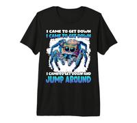 Araña saltadora Azul | Arañas saltadoras de Kawaii T | Camiseta Premium