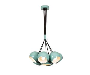 Araña turquesa elegante y contemporánea | 45 cm de diámetro | Altura ajustable