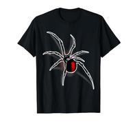 Araña Viuda Negra Camiseta gráfica económica, Hombre, Negro, L