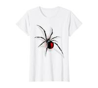 Araña Viuda Negra Camiseta gráfica económica, Mujer, Blanco, L