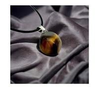 arana's - Colgante OJO DE TIGRE piedra natural irregular semipreciosa - Collar de cordon encerado - Cristales curativos y piedras energeticas para mujer y hombre - Sanacion y curacion (Ojo de tigre)