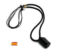 arana's - Colgante turmalina negra piedra natural bruta con cordón trenzado para mujeres y hombres - Piedras naturales curativas - Collar negro para equilibrio energético (1 Uni)