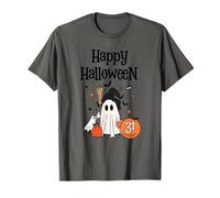 Arañas gráficas de Fantasmas y Duendes Felices de Halloween Camiseta