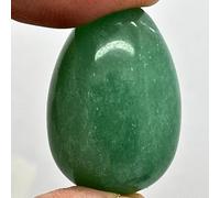 arana's® - Huevo AVENTURINA VERDE piedra natural pulida - Huevo de bolsillo 3x2 cm - Protégete, amuleto de la suerte - Piedras y cristales naturales de sanación meditación (Aventurina Verde)