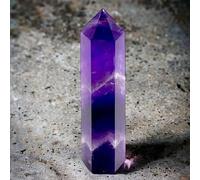 arana's - Obelisco de amatista - Cristales curativos en varitas torre 6 lados facetados terminacion punta - Meditacion terapia sanacion chakras - Piedras naturales (1, Barra amatista)