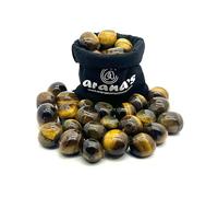 arana's - Obsidiana piedra natural 500 gramos calidad AAA - Cristales naturales y piedras preciosas - Curacion chakras equilibrio metafisico - Piedras curativas pulidas sanacion (Ojo tigre)