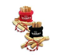 arana's - Palo Santo de Perú Original - 2 Sacos Rojo y Negro de 40gr Cada uno + 2 Pulseras de 7 Nudos contra el Mal de Ojo - Madera Sagrada 100% Natural - Palo Santo para Quemar (2 Sacos)