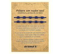 arana's - Pulsera 7 chakras de nudos azul mujer hombre - Hilo del destino - Protección energía negativa - Amuleto de la buena suerte (Azul)