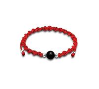 arana's - Pulsera hilo rojo del destino con piedra onix - Plata de ley 925 - Amuleto protección mal de ojo buena suerte - Regalos originales para mujer hombre - Pulsera tibetana hecha a mano