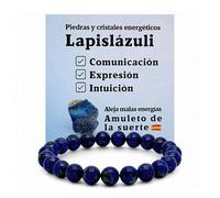 arana's® - Pulsera LAPISLAZULI calidad Level 1 - Cuentas de bolas 8 mm - Piedras naturales semipreciosas energéticas para mujer y hombre - Amuleto buena suerte - Cristales curativos (Lapislázuli)