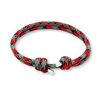 arana's - Pulsera nutica mujer hombre niño niña | Color rosa roja morada negra amarilla | Adornos de Plata de Ley | Pulseras marineras hechas a mano | Brazaletes surferos cuerda paracord