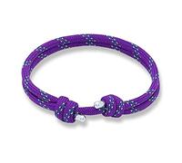 arana's - Pulsera nutica mujer hombre niño niña | Color rosa roja morada negra amarilla | Adornos de Plata de Ley | Pulseras marineras hechas a mano | Brazaletes surferos cuerda paracord