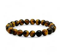 arana's - Pulsera OJO DE TIGRE para mujer y hombre - Hilo elástico con cuentas de bolas 8mm piedra natural calidad 5A - Piedras energéticas y cristales curativos - Curación sanación (Ojo Tigre)