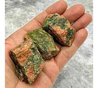 arana's - Unakita en bruto - Piedras de 3-5 cm y 100gr Aprox - Minerales en bruto - Unakita piedra natural - Piedras energeticas Unakita - Beneficios a nivel mental y emocional (Unakita)