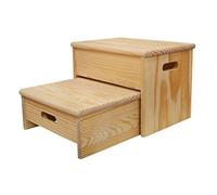 Aranaz 13150 Escalera banqueta ara 2p sin Barniz, Pino, Madera, 35x25x20
