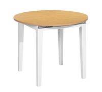 ARANAZ S.L. MANUFACTURAS DE LA MADERA Mesa Extensible Circular Blanca Haya 90-120cm