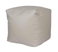 ARANAZ S.L. MANUFACTURAS DE LA MADERA Puff Cuadrado Ø40x40cm Color Crudo Beige - Asiento Acolchado y Cómodo