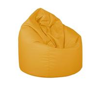 ARANAZ S.L. MANUFACTURAS DE LA MADERA Puff Grande Formato Pera 100x70cm Color Amarillo - Asiento Acolchado y Cómodo