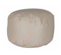 ARANAZ S.L. MANUFACTURAS DE LA MADERA Puff Ovalado Ø40x26cm Color Crudo Beige - Asiento Acolchado y Cómodo