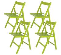 ARANAZ S.L. MANUFACTURAS DE LA MADERA Silla Plegable, Madera de Haya, Verde, 43x47x79