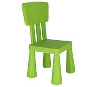 Aranaz Silla Infantil Respaldo Cuadrado, Verde, 30x30x64