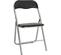 ARANAZ | Silla Plegable Acolchada con Estructura de Metal | Ideales para Hogar, Jardín, Terraza, Tiendas, Oficinas, Colectividades | Sillas de Eventos | Color: Negra | 44.5 X 47.5 X 89 cm