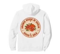 Arance Rosse di Sicilia Succo y Sole Vintage Naranja Arte Sudadera con Capucha
