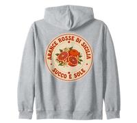 Arance Rosse di Sicilia Succo y Sole Vintage Naranja Arte Sudadera con Capucha