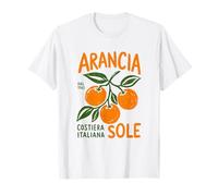Arancia Sole Naranja Italiano Verano Italia Vintage Arte Gráfico Camiseta