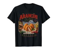 Arancini Siciliani Auténtico Arte gastronómico Italiano de Sicilia Camiseta gráfica económica, Hombre, Negro, XL