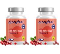 Arándano Rojo 25.000 mg por cápsula con Vitamina C - 210 Cápsulas veganas para +6 meses - Extracto de Concentrado 50:1 - Cranberry de alta biodisponibilidad y absorción (Paquete de 2)