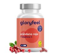 Arándano Rojo 25.000 mg por cápsula con Vitamina C - 210 Cápsulas veganas para +6 meses - Extracto de Concentrado 50:1 - Cranberry de alta biodisponibilidad y absorción