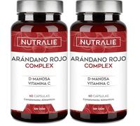 Arándano Rojo Americano - Vitamina C, D-Manosa e Hibisco Jengibre - Arándano Rojo - Cranberry Complex - 60 Cápsulas Nutralie (Paquete de 2)