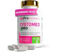 Arandano Rojo Cistitis 5x Potencia EFSA + D Manosa 2000mg + Extracto de Pino - Life Pro Cystomed Triple Acción 120 Caps con 192,5mg PACs Estandarizados - Científicamente (EFSA/PubMed)