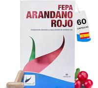 Arándano Rojo FEPA - Complemento Alimenticio con Extracto de Cranberry Cápsulas - Rico en Proantocianidinas (PAC) - Apoyo al Bienestar Urinario - 60 Cápsulas - Fepadiet
