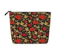 Arándano Tradicional Ruso,Neceser de Maquillaje de imitación Lino, Neceser de Viaje portátil