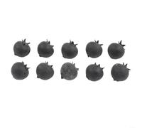 Arándanos artificiales realistas para decoración del hogar, 50 frutas de espuma de alta densidad, 2 cm cada una, para casa de muñecas, jardín en miniatura y exhibición